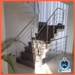 CORRIMÃO PARA ESCADA EM AÇO INOX